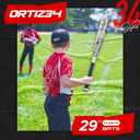 Ortiz34 Bat & Ball Set - Graffiti Plastic Bat & Ball Homerun Set- David Ortiz Backyard Baseball Set for Youth, Kids, Teenagers, Adults (Bat & Ball Set, Blue)