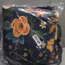 DUKINO 3x4 Area Rug, Lightweight Non Slip Washable Floral Rug, Indoor Low Pile & Non-Shedding Boho Design Carpets for Bedroom, Kitchen, Dining Room, Navy Blue