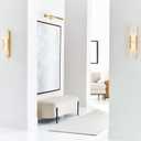 Modern Gold Wall Sconces for Living Room, Marble Sconce Wall Light Fixtures for Bedroom, Alabaster Sconce Lighting for Entryway Bathroom, 1 Pack