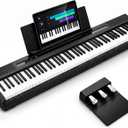 AODSK 88 Keys Weighted Keyboard with Three‑Pedal Full Size Hammer Action