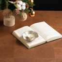 3 x Candle Holders for Pillar Candles, Tealight Candle Holder, Candle Stand, Ceramic Candle Plate Tray, Candle Holder Decor for Dinning, Party, Wedding, Birthday, Anniversary Decorations, 1pack (Camel)