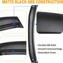 Bronco Hood Deflector for 2021-2026 Ford Bronco 2-Door & 4-Door, Matte Black ABS Bug Shield, No-Drill 3M Tape, Low-Profile Hood Deflector Against Bugs & Road Debris, Not for Bronco Sport