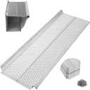Gutter Guard, 5 inch Aluminum Gutter Guards, 20Pack-80ft, DIY Leaf Guards Protection for Gutters, 5" Rain Gutter Screen for Downspouts & Roof, Prevents Clogs & Debris, with Screws