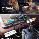 LISEN Retractable Car Charger, Gifts for Him Her, Cars Adapter USB C Fast Charger, Car Accessories Gadgets for Men Women Travel Essentials Gift for iPhone 17e 16 15 14 13 12 Pro Max, Samsung S26 S25 (Grey)