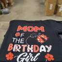 Mom of The Birthday Girl - Family Ladybug Birthday T-Shirt, L