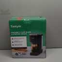 Tastyle Single Serve Coffee Maker, Iced and Hot Coffee Machine for K Cup & Grounds, Compact Design, 40oz Removable Water Reservoir, 6 to 24 Oz Brew Sizes, Fits 7.3" Travel Mug, Black