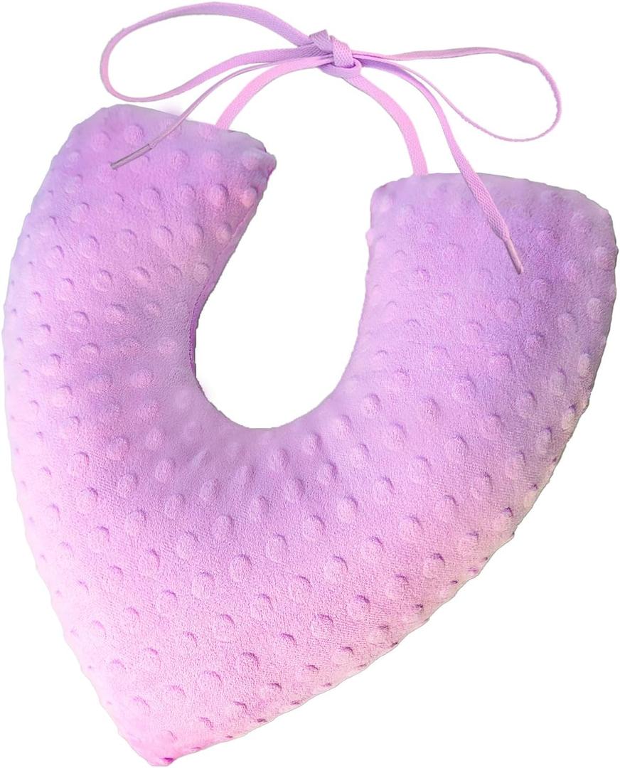 BELINOUS Lumpectomy Pillow, Mastectomy Surgery Breast Pillow, Post Surgery Pillow for Breast Cancer, Mastectomy Recovery Supplies for Sleeping & Arm Support - Breast Cancer Gifts for Woman (Purple)