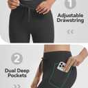 BALEAF Women 8" Biker Shorts with Pockets, High Waisted Workout Short Tummy Control Yoga Gym Spandex Running Volleyball (Black, XXXL)