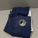 KOUFALL Kids Curtains for Bedroom 2 Panel Set, Semi Sheer Sprots Themed Gaming Curtains for Boys Room,63 Inch Length,Navy Blue