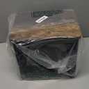 IBUYKE Small Step Stool for Adults Kids, Wooden Bedside Step Stool for High Beds, Non-Slip Stepping Foot Stool with 330 Lbs Capacity for Bedroom Livingroom Bathroom Kitchen, Rustic Brown TBD003H