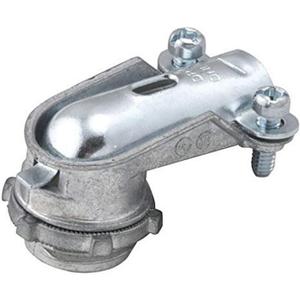 RACO 2692 Squeeze Connector, Die Cast Zinc, Flexible Metal Conduit, 90 Degree, 1/2" (Pack of 25)