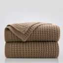 Douceur Light Brown Throw Blanket for Couch, Soft Chunky Cable Knit Throw Blanket, Classic Fisherman's Rib Stitch Pattern Throw for Living Room Gift, 60"X80"