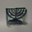Rite Lite Go Menorah Mini Metallic Electric Menorah - LED Battery/USB Powered Chanukah Menorah Jewish Holiday - Office Car Home Decorations Judaica Hanukkah Gifts, Push Button Multi Light - Blue