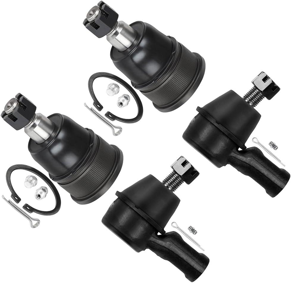 SCITOO 4pcs Front Suspension Kit Outer Tie Rod End Lower Ball Joint Fit 2003-2011 For Honda Element