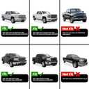 LASFIT Bed Mat 2007-2018 for Chevy Silverado/GMC Sierra 1500 (Only Fit 6.5FT Bed, Not Fit 5.8 FT/8.1FT Bed) & 2007-2019 Silverado/Sierra 2500HD & 2011-2019 3500HD, 2007 New Body Only