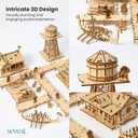 Mechanical 3D Wooden Puzzles, Brain-Teasing Puzzle Game for Every Occasion, Ideal Gifts for Teens and Adults (Viking Fishery)