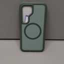 Magnetic Case for Samsung Galaxy S25 with Screen Protector [Compatible with MagSafe Wireless Charging] [Dual Layer Military-Grade Protection] Heavy Duty Rugged Shockproof Protection Cover, Green