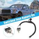 uxcell 1 Set 37.5cm 14.76" Universal Automotive Switched Fuse Bypass Kit Fuse Bypass Switch