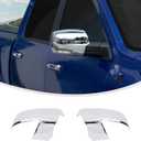 Linskip Driver and Passenger Side Mirror Covers Compatible with 2009-2018 Dodge Ram 1500 & 2019-2024 Ram 1500 Classic with Turn Signal Light Cutout, Door Mirror Bezel Caps Chrome