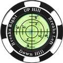 Golf Slope Indicator Golf Ball Marker with Portable Putting Green Reader Professional Golf Accessories for Men Women Golf Hat Clip Green