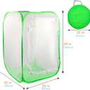 Mesh Plant Tent Enclosure, Pop-Up Cage Plant Cover, Outdoor Garden Protection Guard for Pests, Bird, Pest (35 x 35 x 59 Inches)