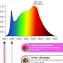 GooingTop LED Grow Light,6000K Full Spectrum Clip Plant Growing Lamp with White Red LEDs for Indoor Plants,5-Level Dimmable,Auto On Off Timing 4 8 12Hrs