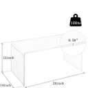 Acrylic 24" Small Table-Multipurpose Modern Furniture for Use as Lap desks, Acrylic Side Table or End Table in Living Rooms, Bedrooms and Offices, 14"D x 24"W x 12"H