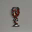 YIXINLOMYY Dragon Goblet Stainless Steel Dungeons and Dragon Gift for Men, 7 oz Chalice Wine Goblet Cross Medieval Drinking Cups Gothic D&D Goblet Vintage Halloween Christmas Gift (Red)