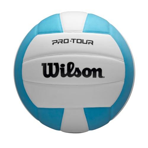 WILSON Pro Tour Indoor Volleyball - Teal/White, Official Size