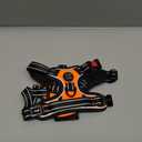 PHOEPET No Pull Dog Harnesses for Small Dogs Reflective Adjustable Front Clip Vest with Handle 2 Metal Rings 3 Buckles [Easy to Put on & Take Off] (S, Orange)