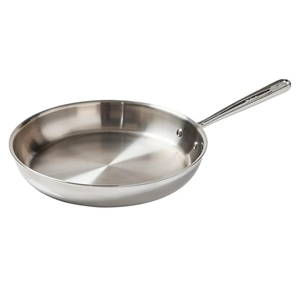DASH Of THAT Tri-Ply Stainless Steel Fry Pan 12 Inch, Induction Compatible, Oven Safe 500F, Fast & Even Heat, Professional Quality & Durability, Frying Pan, Skillet, Cookware, Dishwasher Safe, Silver