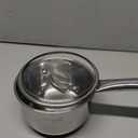 Sunhouse  2 Quarts Stainless Steel Sauce Pan with Lid - PFOA-FREE, Stainless Steel Sauce Pan, Advanced Impact Bonding Induction Base, Stay-Cool Handle, Compatible with All Cooktops