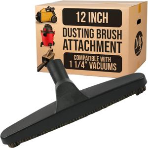 MP Maresh Products Compatible with Shop Vac 1-1/4" Vacuum Cleaners Floor Brush Vacuum Attachment for Wet Dry Shop Vacuums Ideal for Bare Floors and Walls - Durable Efficient Cleaning Tool 12 Inch