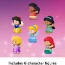Fisher-Price Little People Toddler Toys Disney Princess Figure Pack, 6 Characters for Preschool Pretend Play Kids Ages 18 Months+