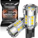 SEALIGHT 921 LED Bulb Reverse Light 600% Brighter T15 906 904 916 W16W 921 LED Bulb with Projector Replacement Tail Backup Reverse Lights, Non-polarity, Xenon White Pack of 2