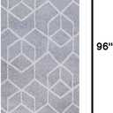 JONATHAN Y Tumbling Blocks Light Gray/White Runner Rug 2x8, Modern,Contemporary,Geometric,Casual, Easy-Cleaning for Living Room,Bedroom,Kitchen,Pet Friendly,Non-Shedding (SEU101G-28)