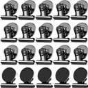 20 Pack Magnetic Clips, Fridge Magnets Refrigerator Magnets, Black Magnet Clips for Whiteboard, Clip Magnets for Photo Displays, Home, Office, Classroom