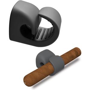 Magnetic Stogie Holder for Golf Cart,Universal Golf Cart Silicone Magnetic Holder Clip Mount Adjustable Fits 20 to 70 Ring Gauge Design, Attach to Metal & Stainless Steel Fits Golfing (Grey) (Gray)