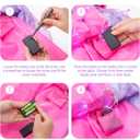 Spooktacular Creations Light Up Witch Costume for Toddler Girls, Fairy Tale Witch Outfit for Kids Halloween Dress Up Parties (Small (5-7 yrs), Purple)