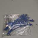 Monoprice Cat6 6in Blue 12-Pk Patch Cable UTP 24AWG 550MHz Pure Bare Copper Snagless RJ45 Flexboot Series Ethernet Cable