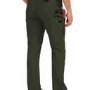 TruVat Men's Work Pants Cargo Tactical Construction Pants Ripstop Waterproof Outdoor Hiking with Pockets, Army Green, 34W x 34L