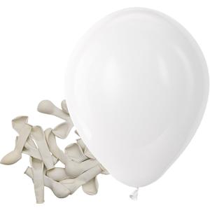 Bezente White Balloons Latex Party Balloons - 150 Pack 5 inch Matte White Helium Balloons for White Themed Wedding Birthday Bridal Shower Party Decorations (A004-3-white)