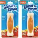 Hartz Chew'n Clean Tuff Bone Bacon Flavored Small Dog Toy (Pack of 2)2