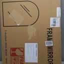 Delma Arched Bathroom Mirror, 24"x36" Wall Mounted Vanity Mirror for Bedroom, Living Room and Entryway, Black