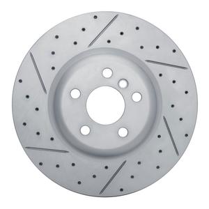 Dynamic Friction 830-31130L - Geoperformance Coated Drilled and Slotted Brake Rotor