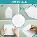 6X6 Bright White Cards and Envelopes Square Invitations 20PK 100 lb Thick White Card Stock for Card Making, Photo Cards, Embroidery