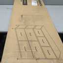 SONGMICS Dresser for Bedroom, Chest of Drawers, TV Stand, Steel, MDF, 7 Non-Woven Fabric Drawers, Storage Organizer Unit, Closet, Entryway, Ink Black and Ebony Black ULGS323B01S