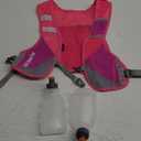 AONIJIE Ultralight Running Vest with Reflective Strip Breathable Hydration Backpack for Hiking Camping Marathon Cycling Race (Rose with 2*250ml Water Bottle)