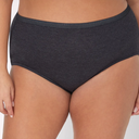 Hanes Women's Underwear Briefs Pack, 6-Pack, Cotton Brief Panties for Women, Moisture-Wicking (Plus Size) (10, Solid/Print Mix)