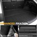 Cargo Mat for 2023-2025 2026 Lexus RX350/RX350H/RX500h(Not for RX450h & PHEV) Accessories,Full Coverage All Weather TPE Cargo Mat with Backrest Mat Trunk Mat Cargo Liner for Lexus RX350 Accessories